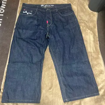 초와이드 데님 다크 네이비 새상품급