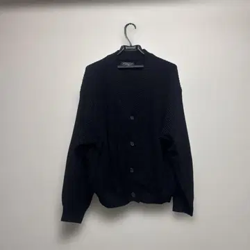 리브 편직 블랙 가디건 M 사이즈