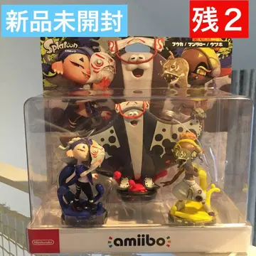 새상품 amiibo 쓰리미 연합 세트 후우카 우츠호 만타로 스프라툰
