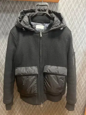 글로벌 워크 자켓 블루종 후드 부착