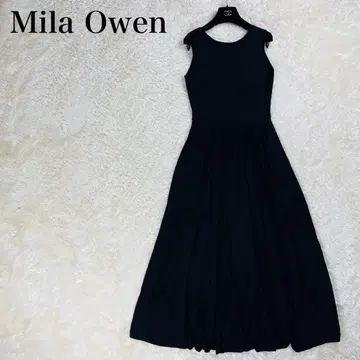 Mila Owen 크루넥 니트 탱크 플레어 원피스 드레스 1