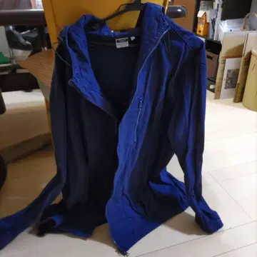 네이비 집업 나일론 자켓