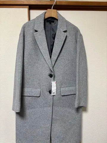 [새상품] 유니클로 울 블렌드 빅 실루엣 테일러드 코트