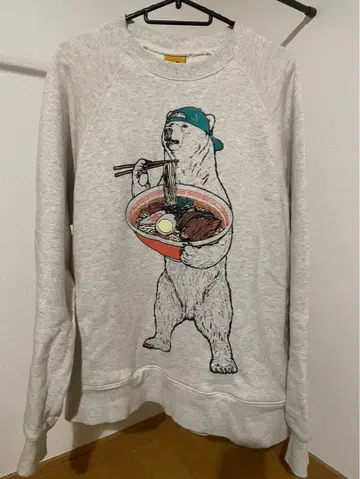 고슬로우캐러밴 라멘 북극곰 맨투맨 L