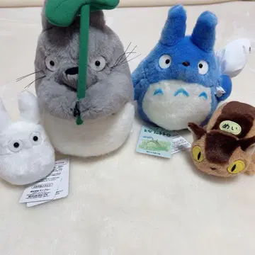 [이웃집 토토로] 봉제 인형 대 중 소토토로 고양이 버스 4세트