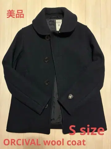 ORCIVAL 울 코트 네이비 S