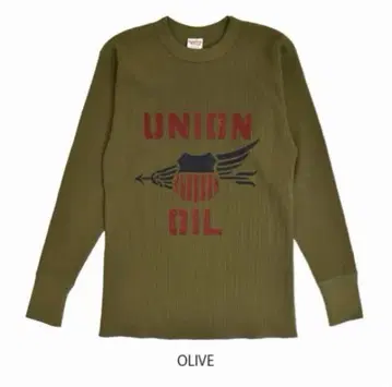 새상품 프리휠러스 UNION OIL 써멀T셔츠 올리브 XL