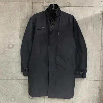 HILTON TIME 블랙 충전솜 라이너 부착 롱 코트 Y202