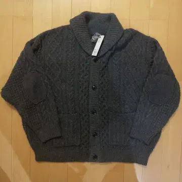 새상품 사이즈 3XL 엔지니어드 가먼츠 케이블 숄카라 가디건
