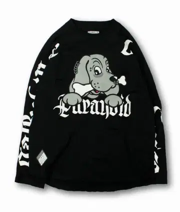 GALFY/갈피 병에 물든 롱 슬리브 티셔츠