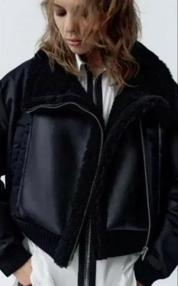 ZARA 대비 더블 페이스 자켓