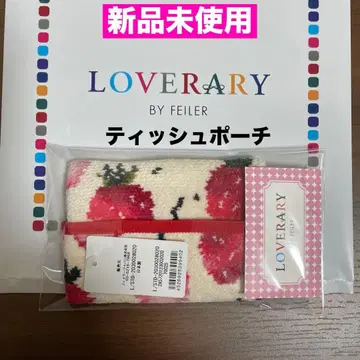 [ 미사용 새상품 ] FEILER 래버러리 티슈 파우치 스트로베리 도트