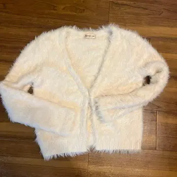 Apuweiser-riche 화이트 가디건 긴팔