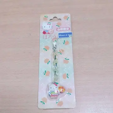 헬로키티 스트랩 꽃 모자 버전