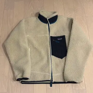 patagonia 플리스 자켓 S 크림색