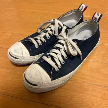 CONVERSE 네이비 캔버스 스니커즈