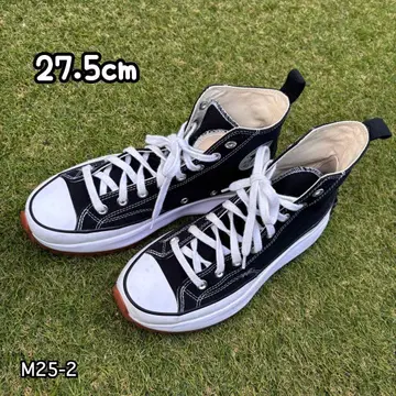 인기 컨버스 런스타 하이크 통굽 블랙 27.5cm