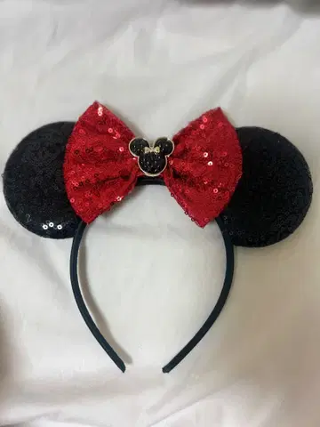 디즈니 미니 마우스 스팽글 머리띠 참 포함