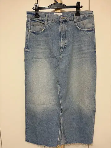 ZARA 블루 데님 스커트 L
