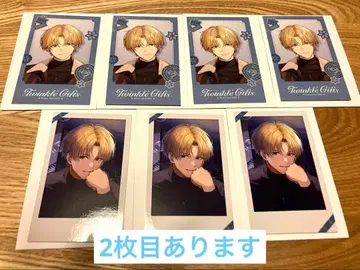 니지산지 윈터 데이트 폴라로이드풍 카드 클리어 스티커 엑스 알비오