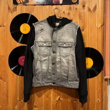 Calvin Klein Jeans 후드 부착 데님 자켓