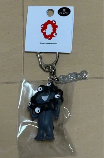 블랙 미야쿠미야쿠 입체 PVC 플레이트 부착 키링