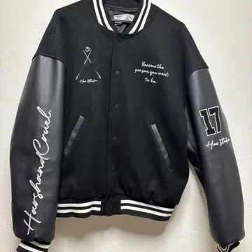 H.A.R.S.H. 바시티 자켓 블랙 8