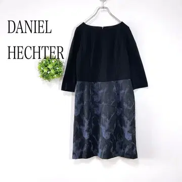 다니엘 에스텔 [ 38 ] 7부 소매 원피스 무릎 기장 허리 절개