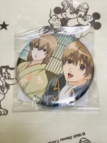 은혼 J-WORLD 캔뱃지 오키타 소고 미츠바