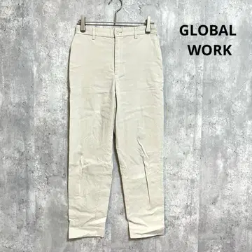 GLOBAL WORK 따뜻한 스고라쿠 슬림 테이퍼 팬츠 고급스러운