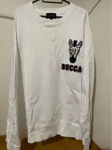 BUCCA 44 애니멀 와펜 맨투맨 XXL 화이트 시마 얼룩말