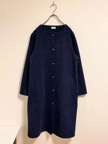 SELF SERVICE 네이비 롱 코트 M 새상품급