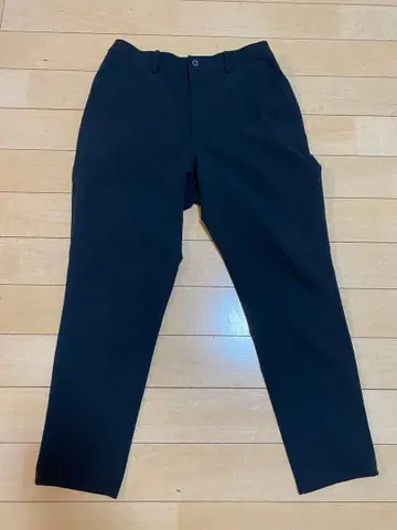 뉴발란스 블랙 슬랙스 허리밴딩