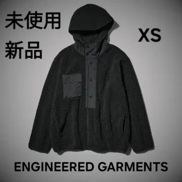 GU ENGINEERED GARMENTS 보아 플리스 스냅 후드티 XS