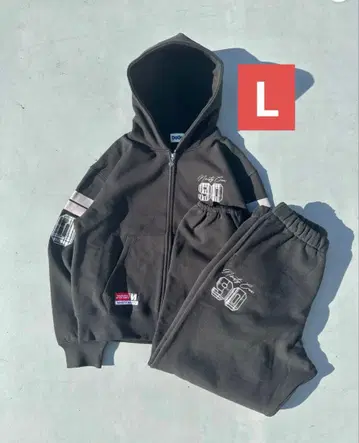 Numbering Check Zip Hoodie x Sweat Pants