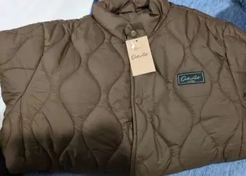 Out Act 퀼팅 자켓 브라운 여성용 남성용