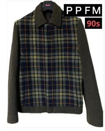 [ PPFM ] 울 혼방 체크 무늬 자켓