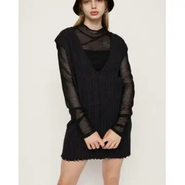 SLY DAMAGE HEM 2WAY S/OP 미니 원피스