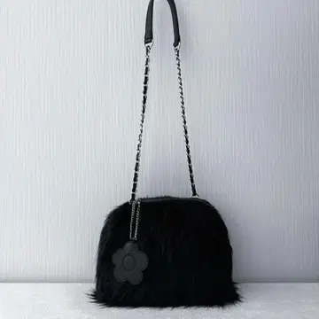 MARY QUANT 퍼 숄더백