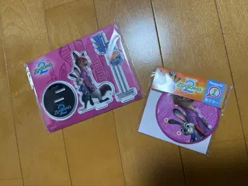 주토피아2 happy 복권 아크릴 스탠드 캔 거울 주디 닉