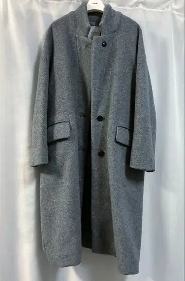 CLANE 그레이 코쿤 롱 코트