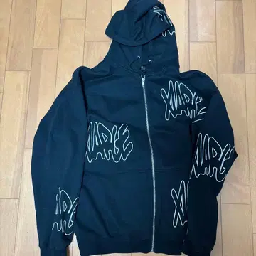 XLARGE 지퍼 후드티 XL 사이즈 블랙