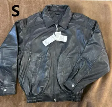 BEAMS 가죽 블랙 점퍼 S 사이즈