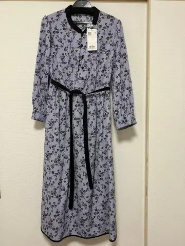 꽃무늬 롱 원피스 40/L 연보라