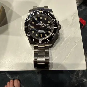 서브마리나 자동 와인딩 손목시계 블랙