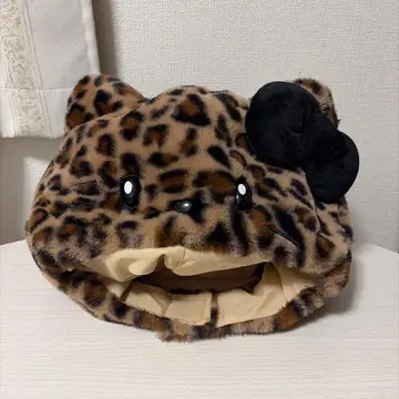 유니버셜 usj 키티 레오파드 무늬 팬캡