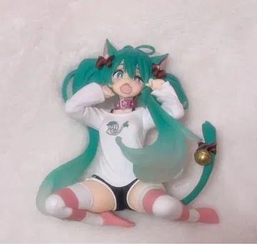 Desktop Cute 하츠네 미쿠 고양이 귀 T셔츠 ver.