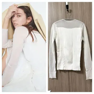 [ 새상품급 ] 셀포드 시어 리브 니트 풀오버