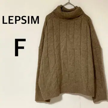 렙심 터틀넥 니트 [ F ] 스웨터 오버 사이즈 울 혼방