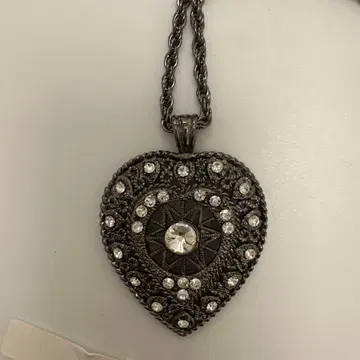 미사용 빈티지 하트 목걸이 80년대 목걸이